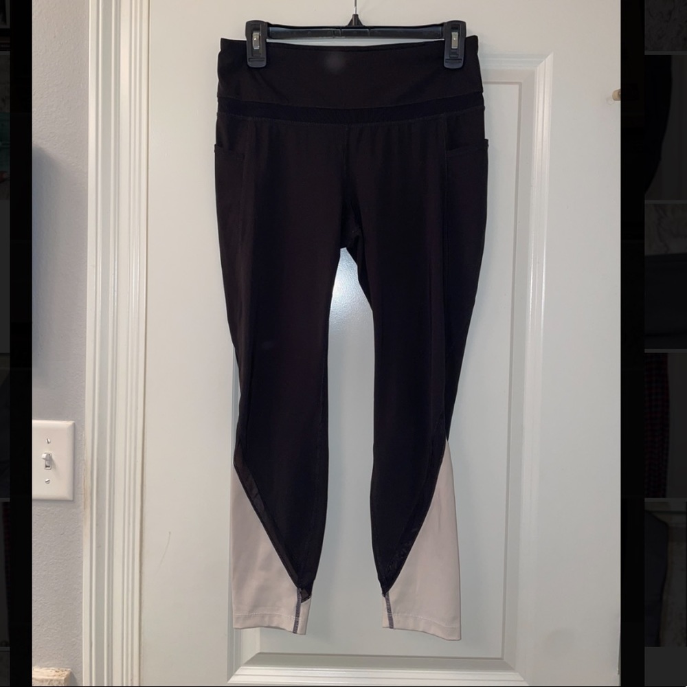 black and white leggings